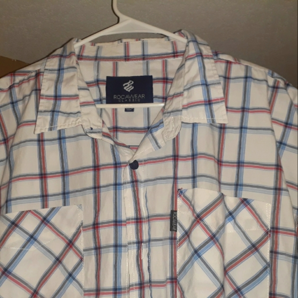 ROCAWEAR 3XL MENS BUTTON UP SHIRT